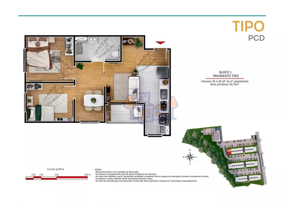 Apartamento, 2 quartos, 53 m² - Foto 28