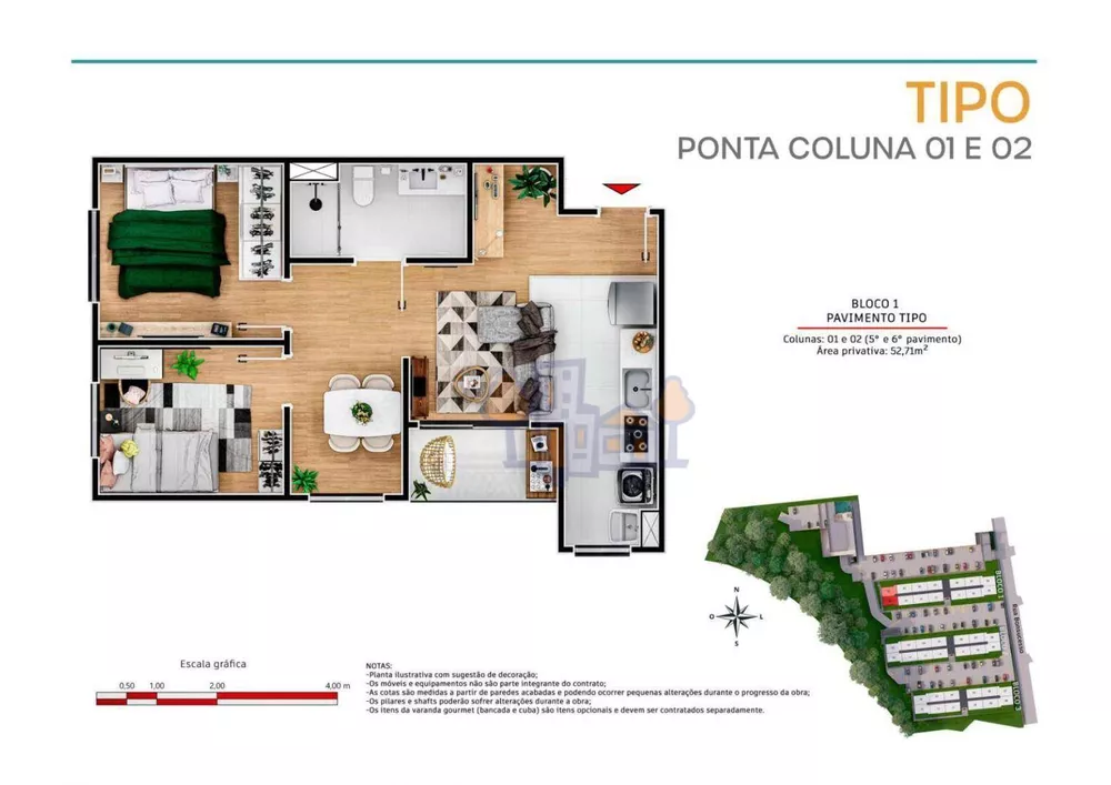 Apartamento, 2 quartos, 53 m² - Foto 29