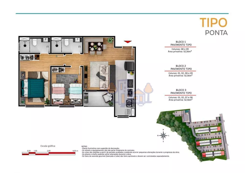Apartamento, 2 quartos, 53 m² - Foto 8