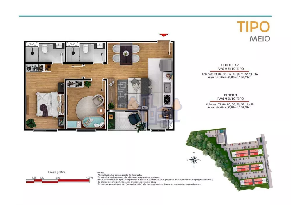 Apartamento, 2 quartos, 53 m² - Foto 16