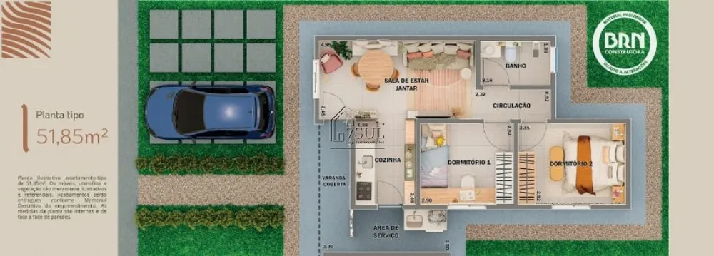 Casa, 2 quartos, 51 m² - Foto 5