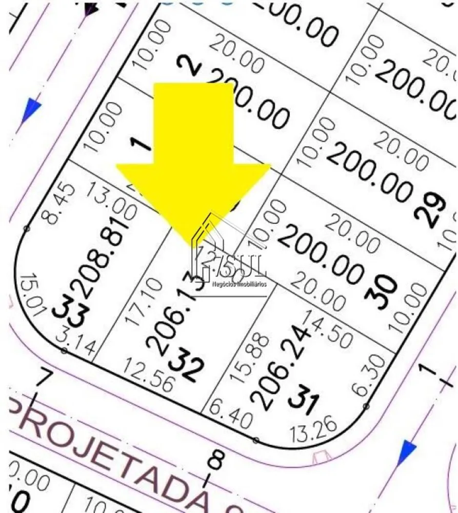 Terreno, 206 m² - Foto 1
