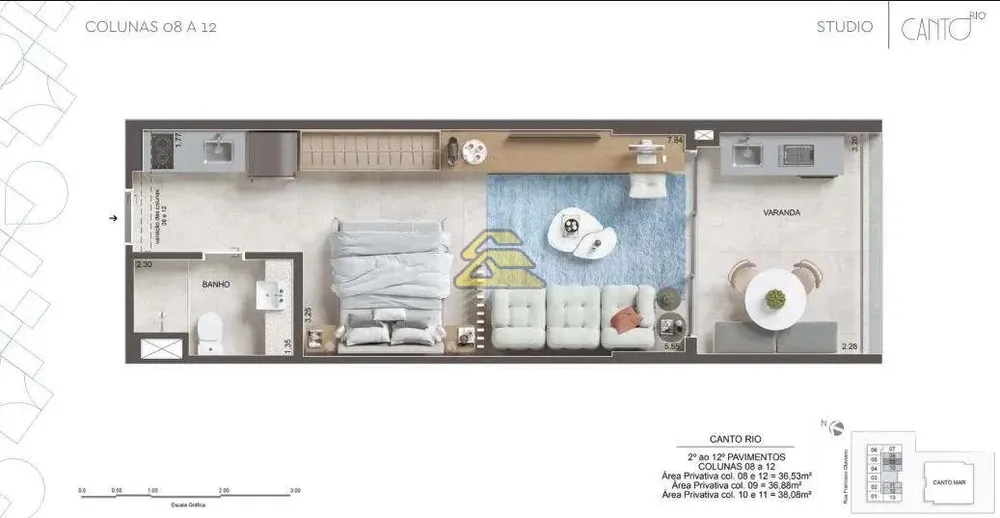 Apartamento, 1 quarto, 39 m² - Foto 12