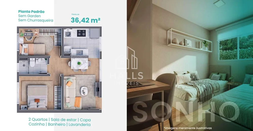 Apartamento, 2 quartos, 36 m² - Foto 4