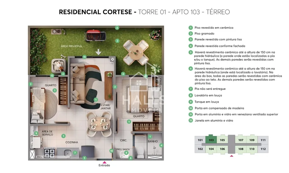Apartamento, 2 quartos - Foto 3