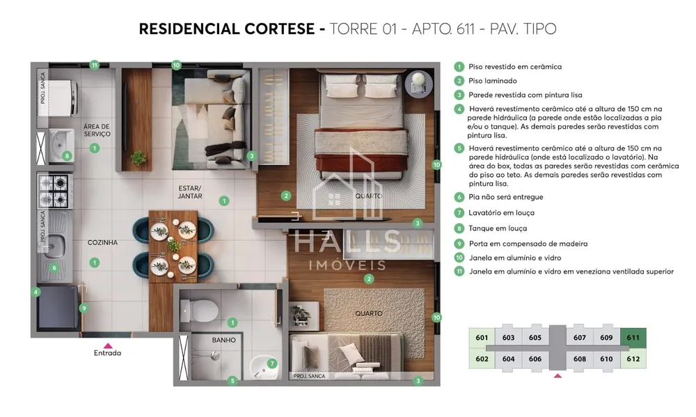 Apartamento, 2 quartos - Foto 2