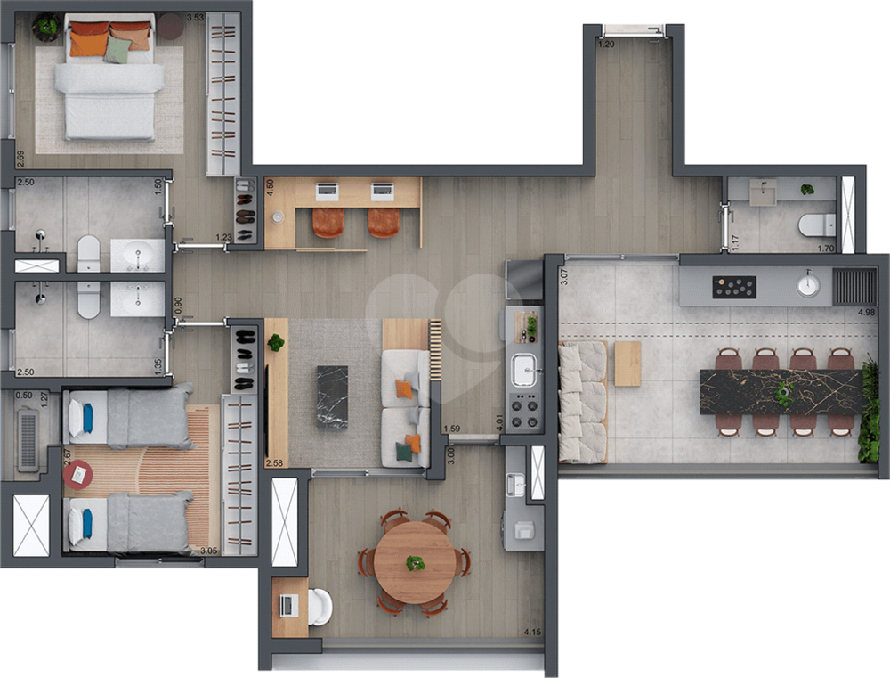 Apartamento à venda com 3 quartos, 71m² - Foto 7