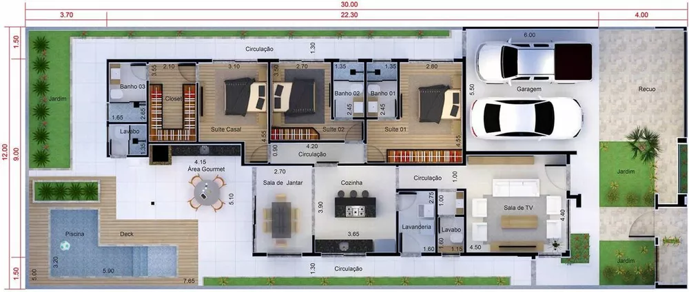 Casa de Condomínio à venda com 3 quartos, 502m² - Foto 4