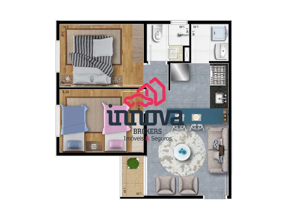 Apartamento, 2 quartos, 42 m² - Foto 18