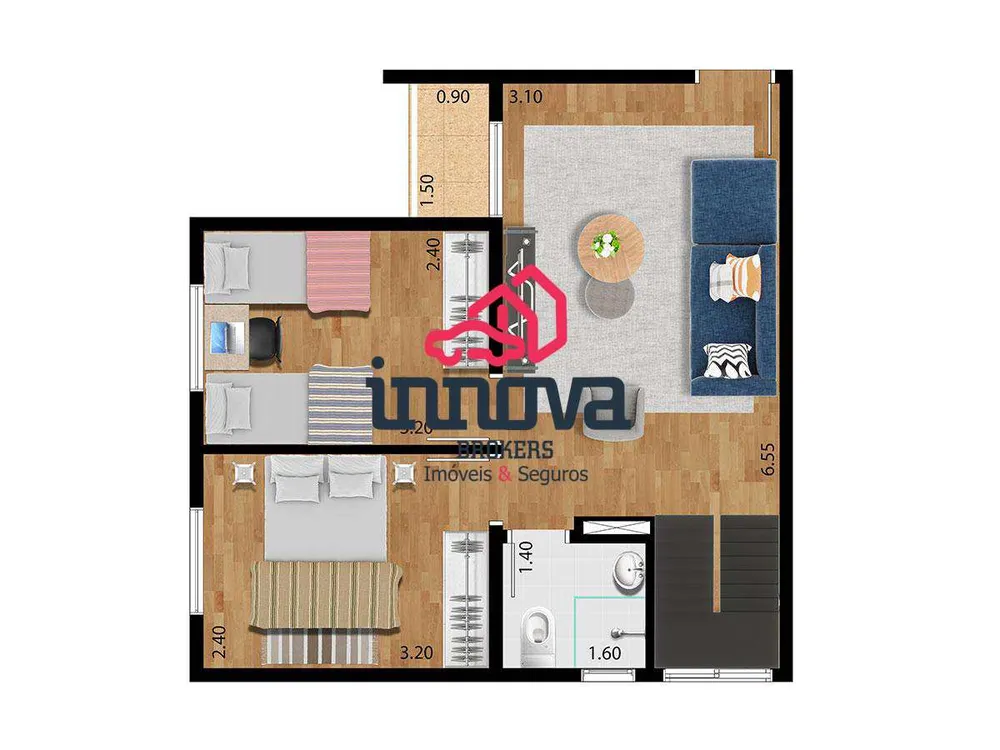 Apartamento, 2 quartos, 42 m² - Foto 5