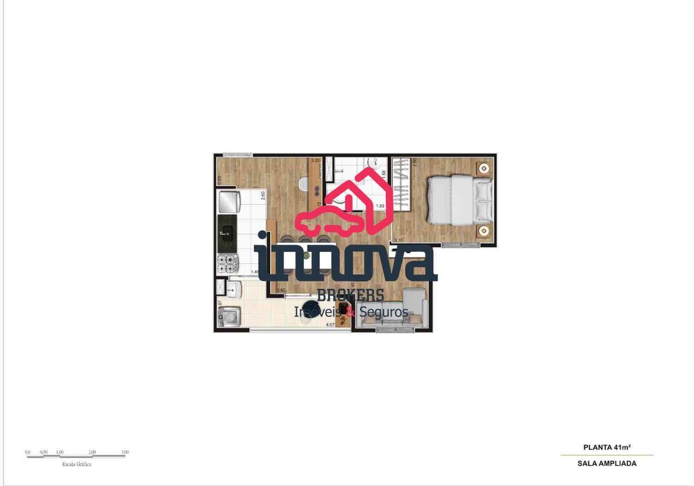 Apartamento, 2 quartos, 41 m² - Foto 3
