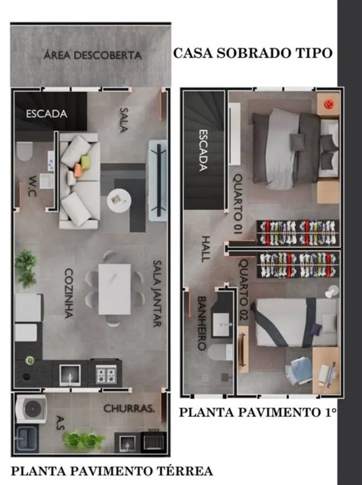 Casa, 2 quartos, 73 m² - Foto 3