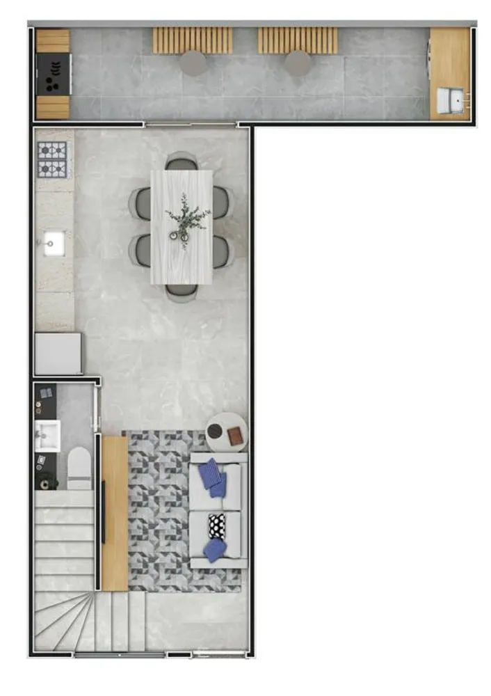 Casa, 2 quartos, 62 m² - Foto 3
