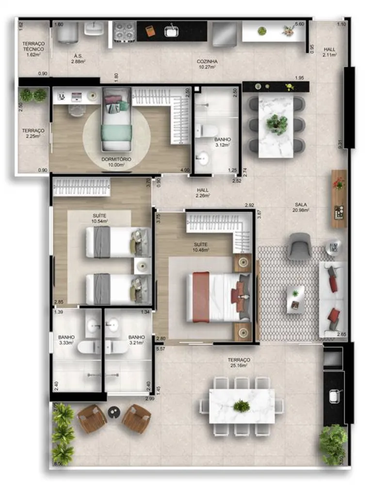 Apartamento, 3 quartos, 118 m² - Foto 4