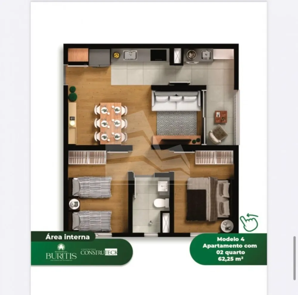 Apartamento, 1 quarto, 68 m² - Foto 1