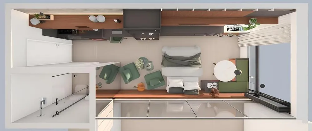 Apartamento, 1 quarto, 26 m² - Foto 3