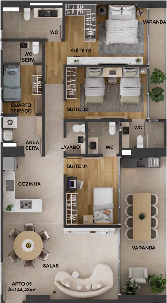 Apartamento, 3 quartos, 117 m² - Foto 12
