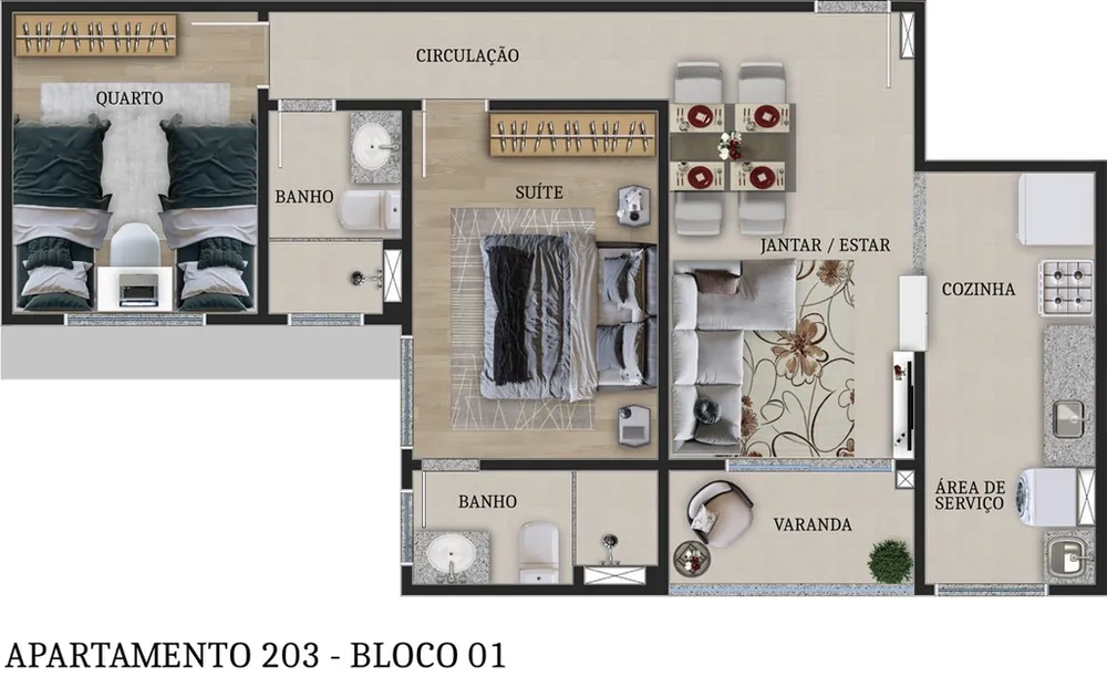 Apartamento, 1 quarto, 80 m² - Foto 4
