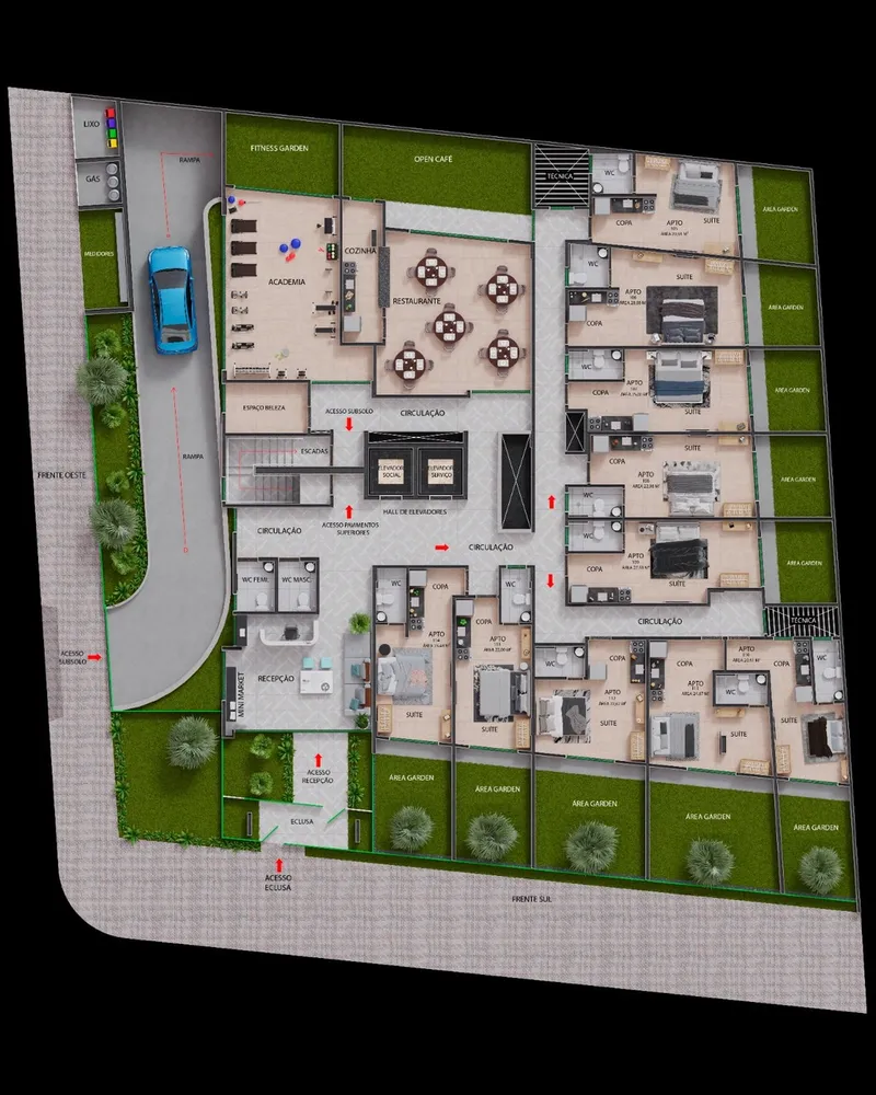 Apartamento, 1 quarto, 36 m² - Foto 8