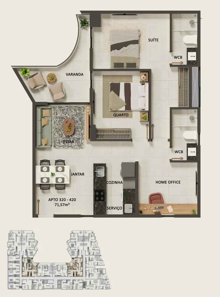 Apartamento, 1 quarto, 22 m² - Foto 7