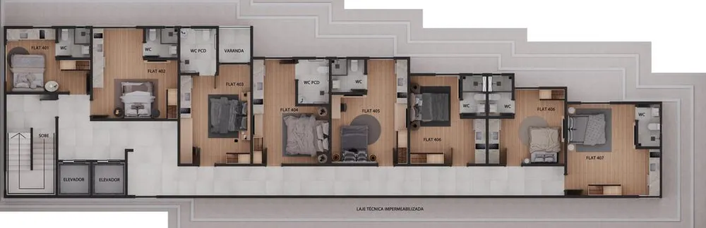 Apartamento, 1 quarto, 22 m² - Foto 8