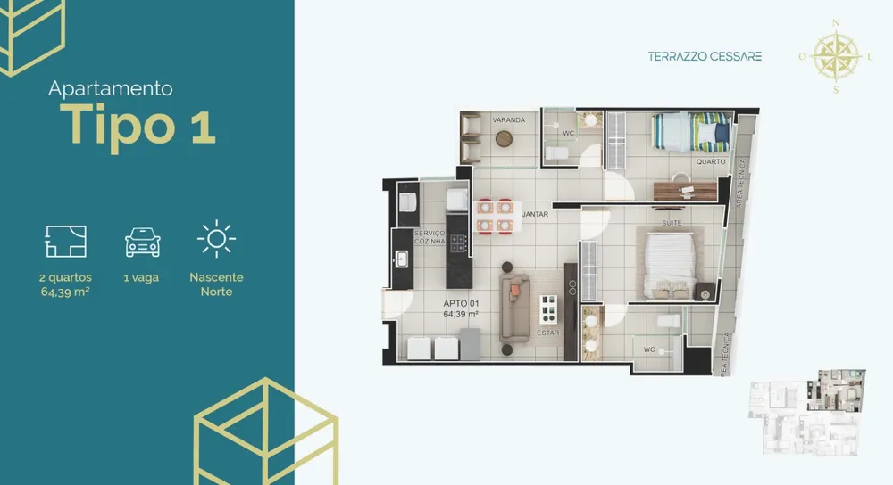 Apartamento, 2 quartos, 64 m² - Foto 15