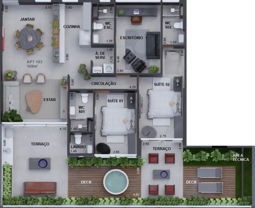 Apartamento, 3 quartos, 226 m² - Foto 11