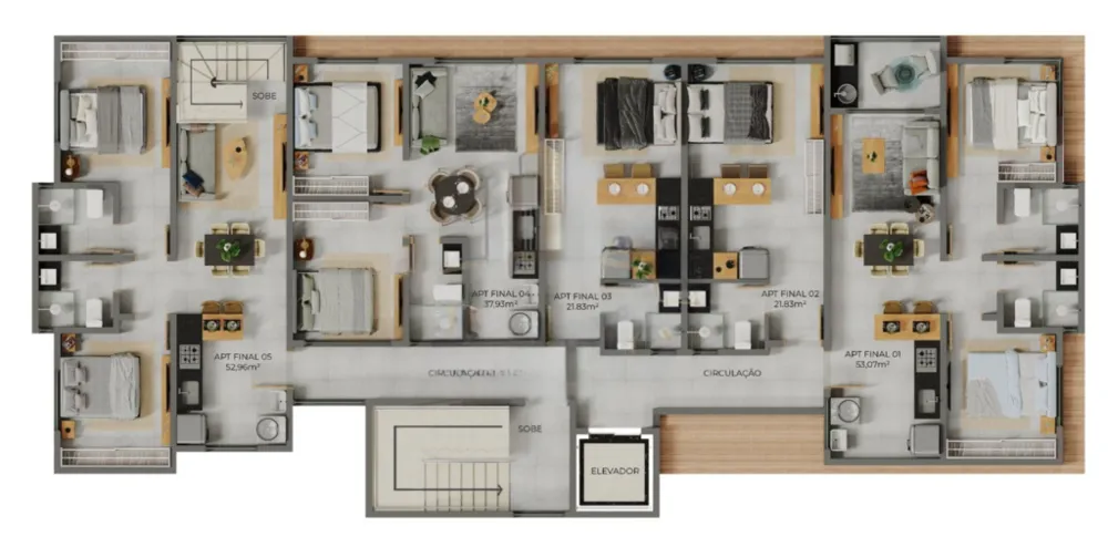 Apartamento, 1 quarto, 21 m² - Foto 7