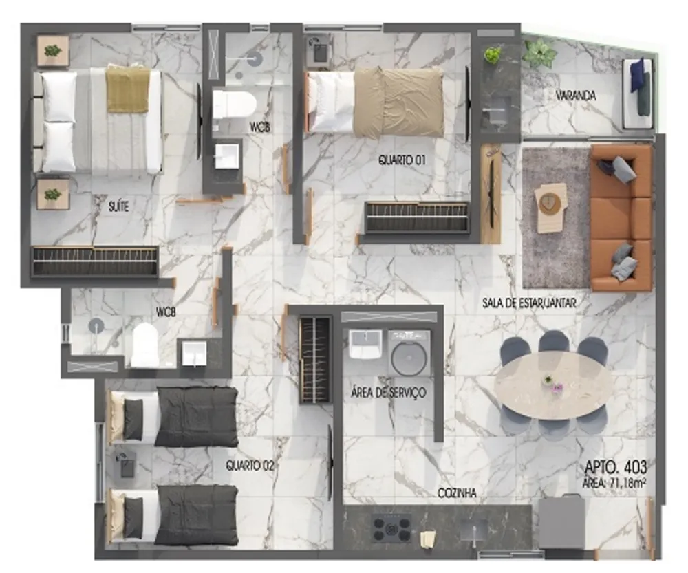 Apartamento, 2 quartos, 123 m² - Foto 7