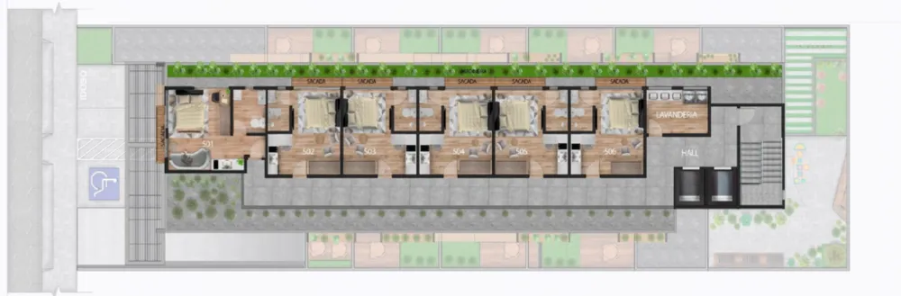 Apartamento, 1 quarto, 22 m² - Foto 6