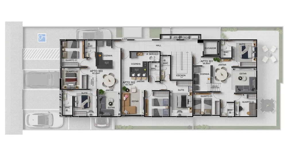 Apartamento, 3 quartos, 105 m² - Foto 10