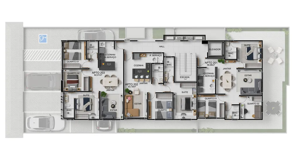 Apartamento, 3 quartos, 105 m² - Foto 9