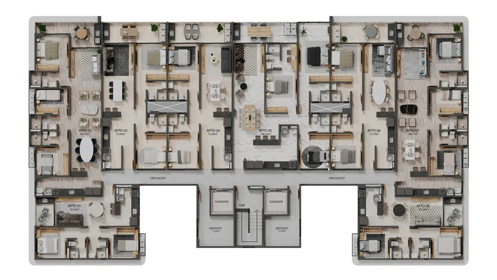 Apartamento, 2 quartos, 72 m² - Foto 7