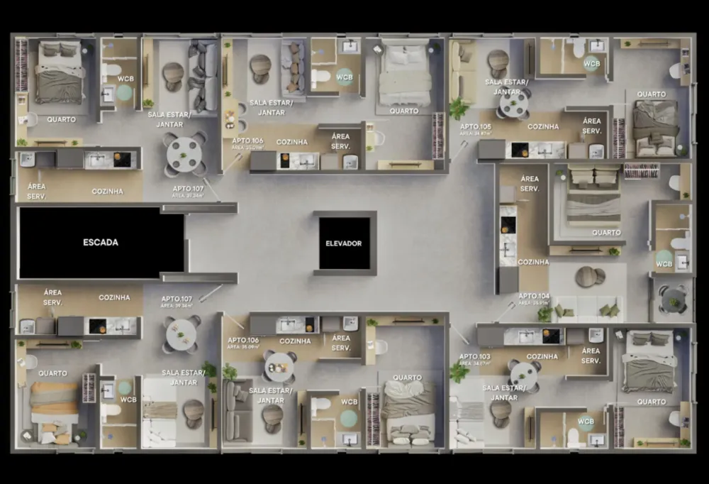Apartamento, 1 quarto, 43 m² - Foto 12