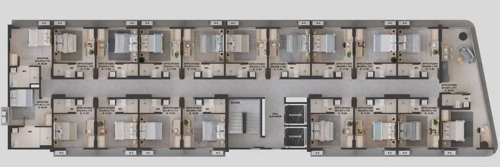 Apartamento, 1 quarto, 34 m² - Foto 6