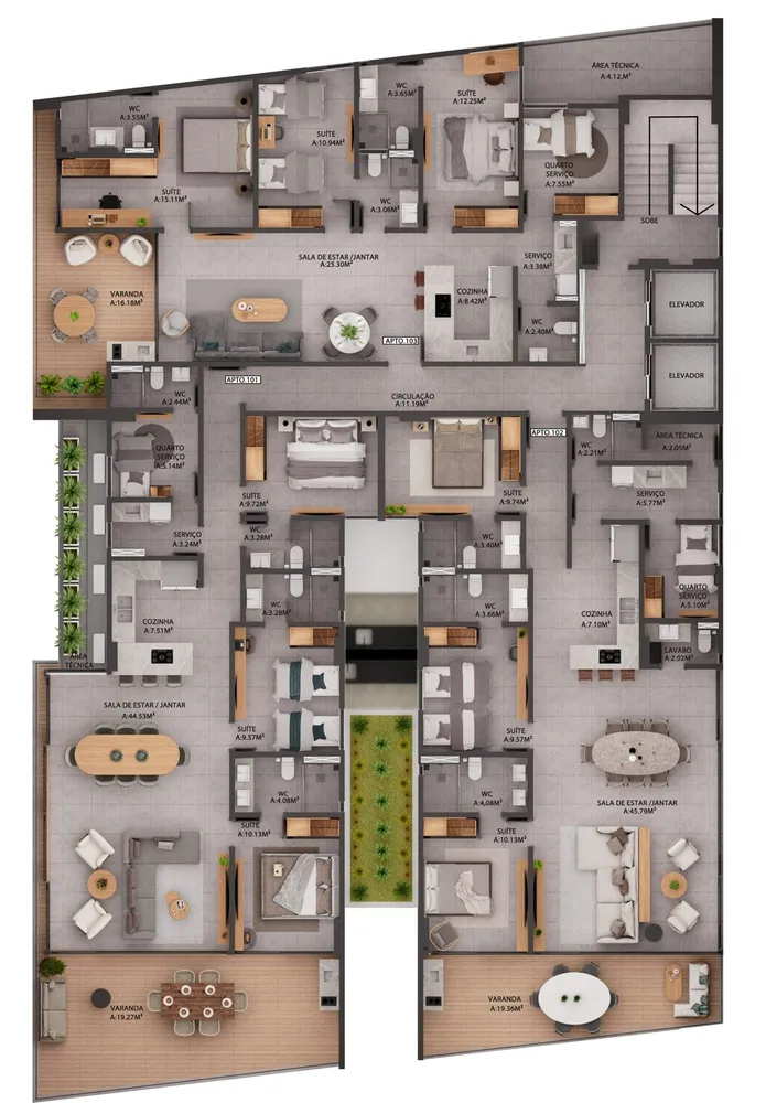 Apartamento, 3 quartos, 96 m² - Foto 8