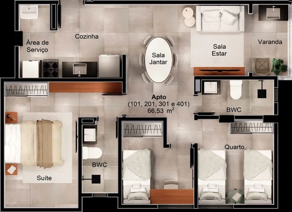 Apartamento, 2 quartos, 54 m² - Foto 8