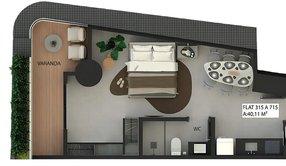 Apartamento, 1 quarto, 40 m² - Foto 12