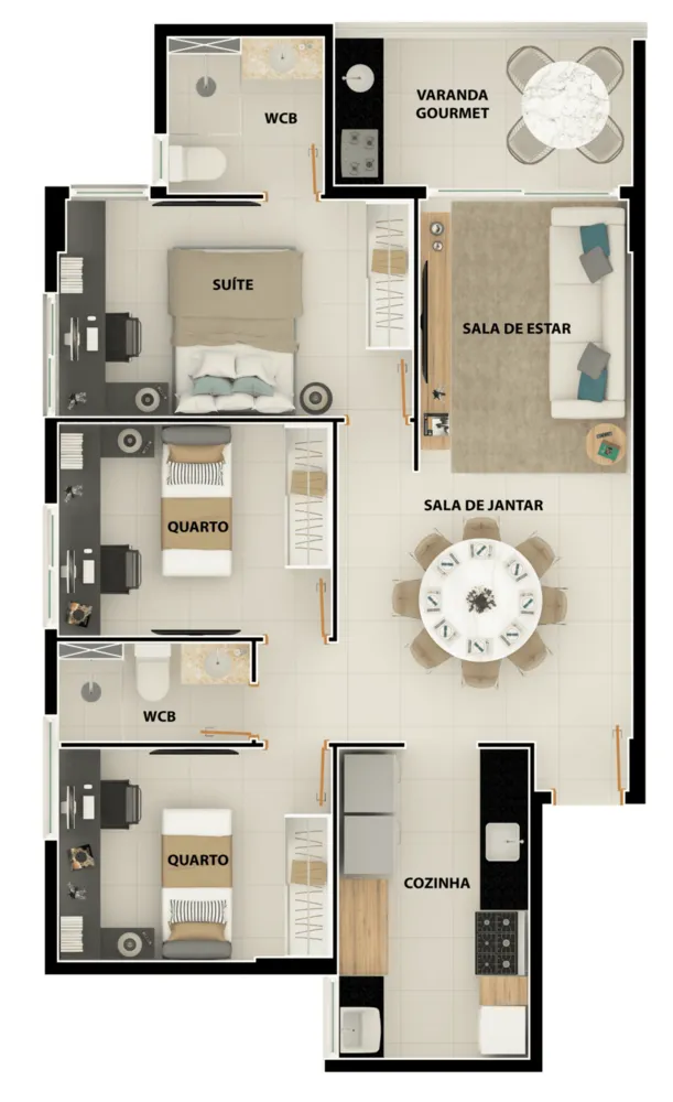 Apartamento, 3 quartos, 82 m² - Foto 12