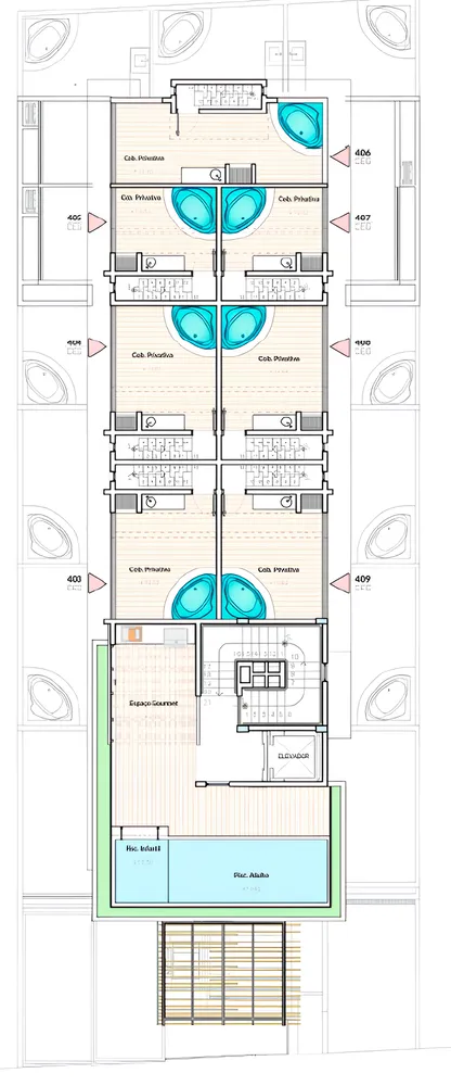 Cobertura, 1 quarto, 41 m² - Foto 8