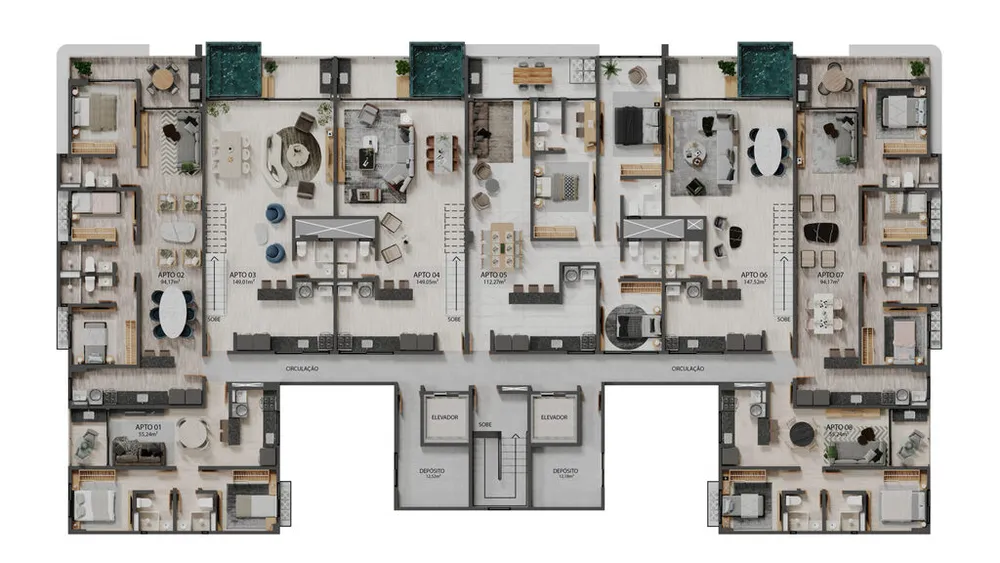 Apartamento, 3 quartos, 106 m² - Foto 3