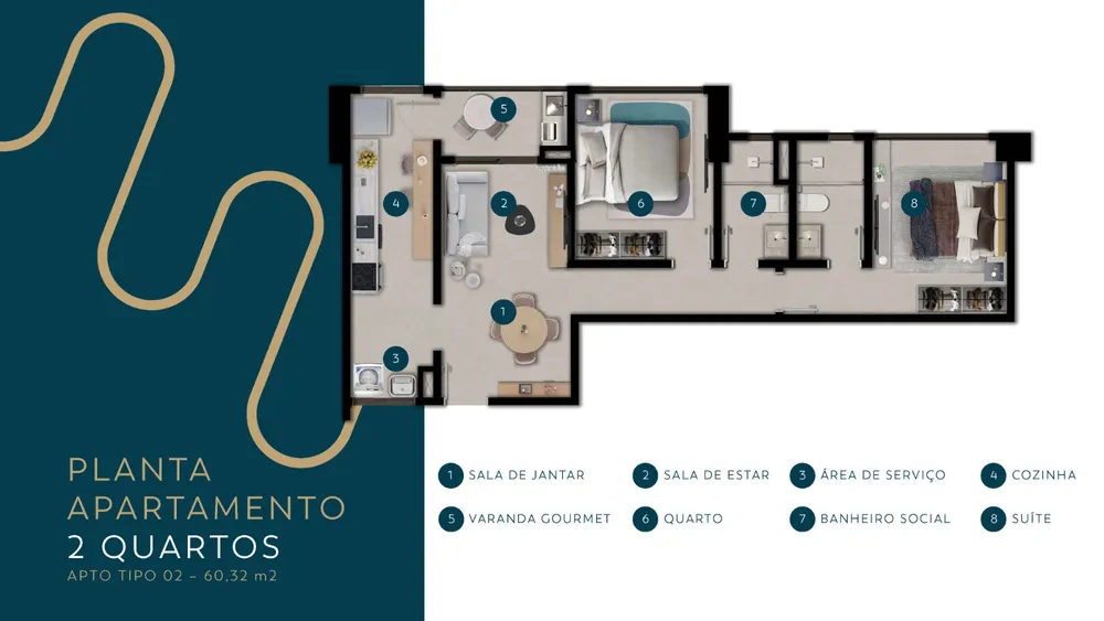 Apartamento, 2 quartos, 60 m² - Foto 13