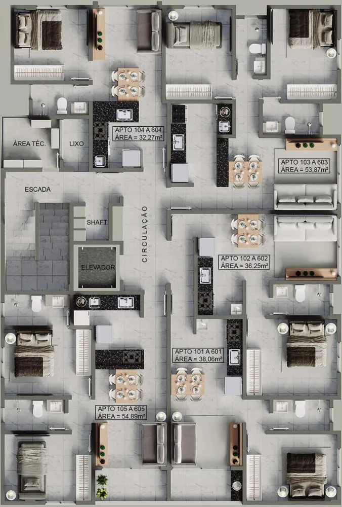 Apartamento, 2 quartos, 54 m² - Foto 8
