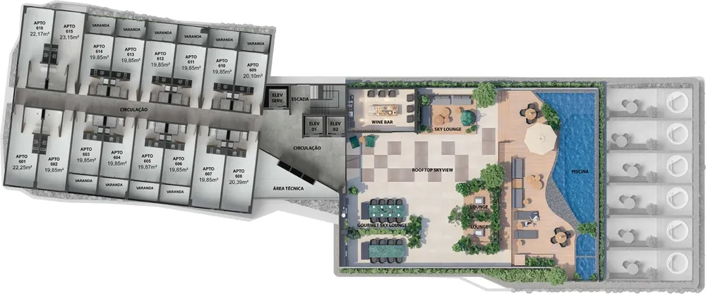 Apartamento, 1 quarto, 31 m² - Foto 9