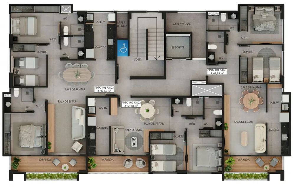 Apartamento, 2 quartos, 58 m² - Foto 10