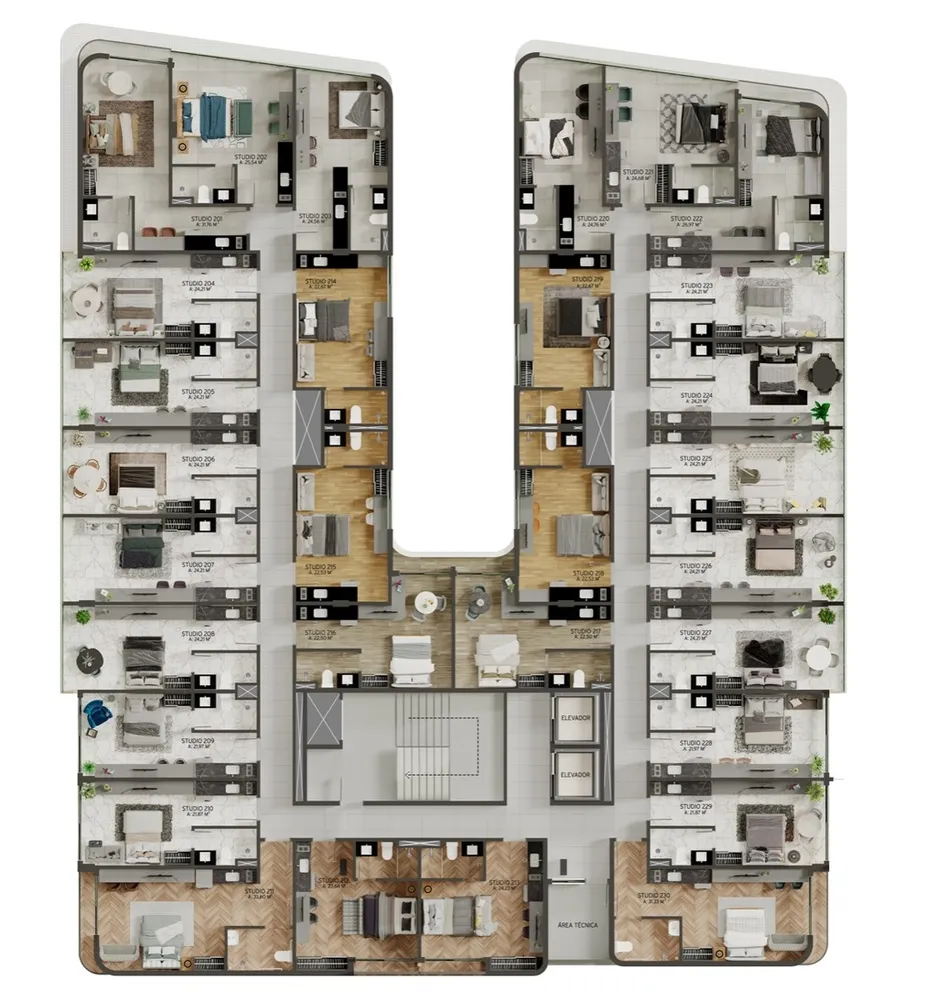 Apartamento, 1 quarto, 22 m² - Foto 11