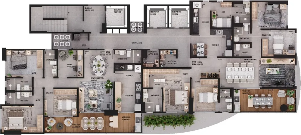 Apartamento, 3 quartos, 95 m² - Foto 3