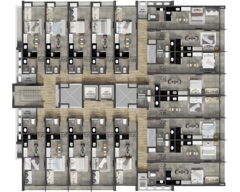 Apartamento, 1 quarto, 44 m² - Foto 8