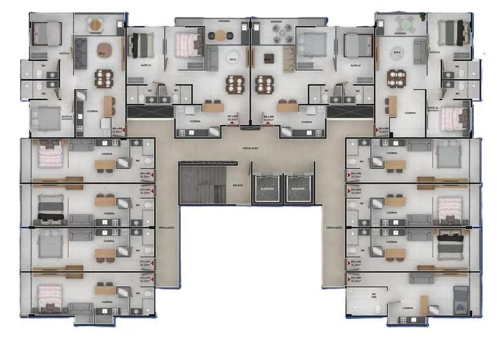Apartamento, 2 quartos, 54 m² - Foto 7