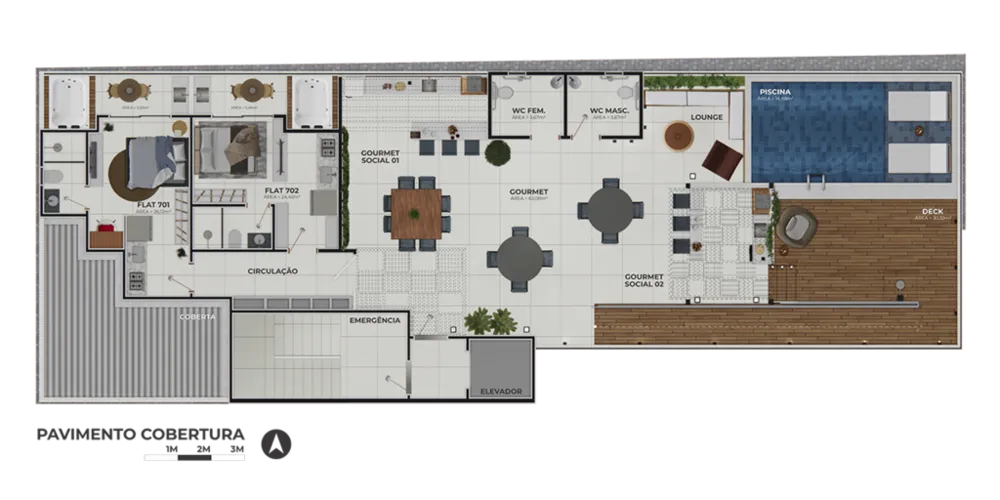 Apartamento, 1 quarto, 23 m² - Foto 1